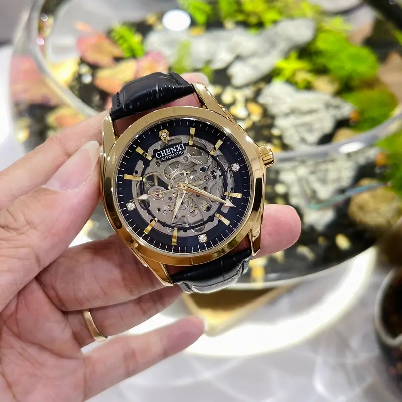 Đồng Hồ  Nam  Chenxi Chính Hãng (CX-8821G Máy Cơ Siêu mỏng) Watch 5