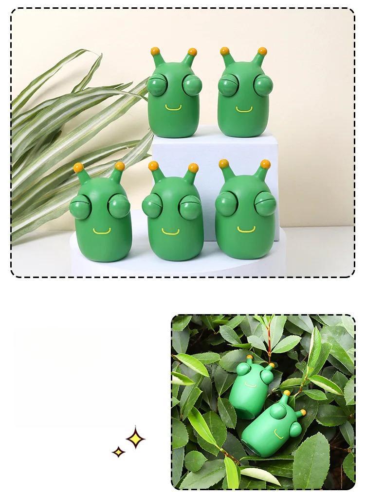 Product Introduction of Funny Eyeball Burst Squeeze Toy Green Eye Caterpillar Pinch Toys Adult Kids Stress Relief Fidget Toy Creative Decompression Toy 28