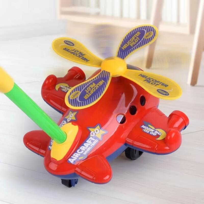 Product Introduction of Funny Baby Learning Walker with Handle  Wheels Plastic Airplane Push Walking Toy for Toddlers Boy Girl Age 1. 2 Years Old 13