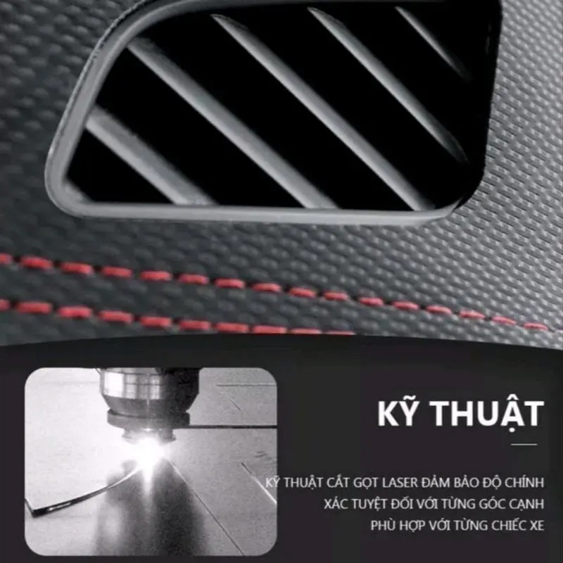 Thảm Phủ Taplo Ô Tô MITSUBISHI XPANDER 2018 - 2023 Da Vân Cacbon, Nhung Lông Cừu 3 Lớp Có Chống Trượt Cao Su Thảm Taplo 6