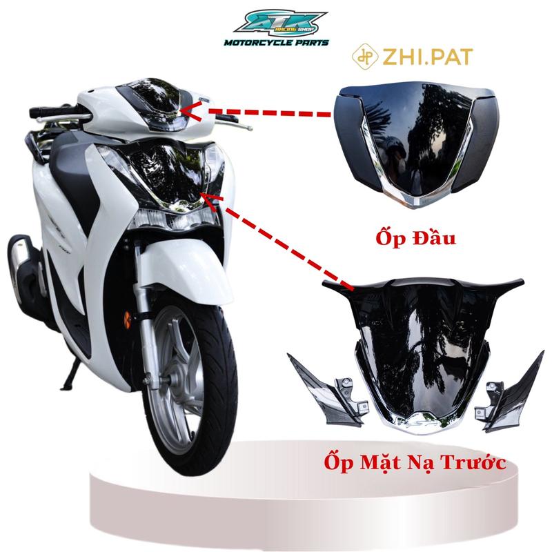 Mặt Nạ Trước Và Ốp Đầu Zhi.Pat Xe SH 350i Gắn SH2020-2022 Phụ Tùng Phụ Kiện