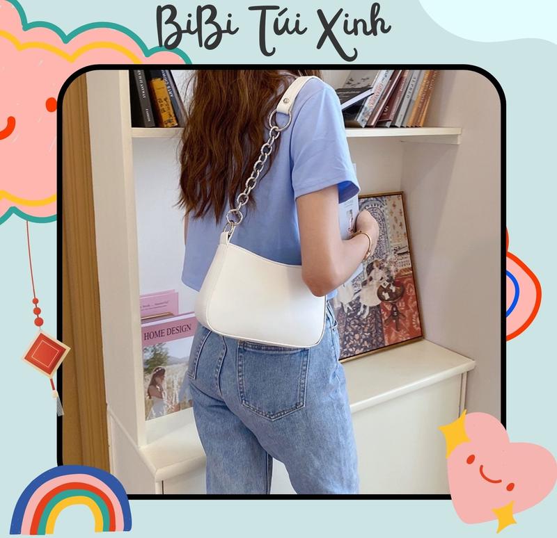 Product Introduction of Túi kẹp nách nữ mềm trơn basic hai dây đeo dễ phối đồ có khóa miệng phong cách Hàn Quốc 31