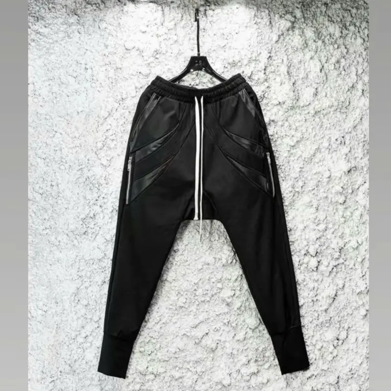 Quần Jogger Umi Phối Da + Quần Nỉ Trơn Phii Lippp, Có Khoá Chất Co Dãn 1