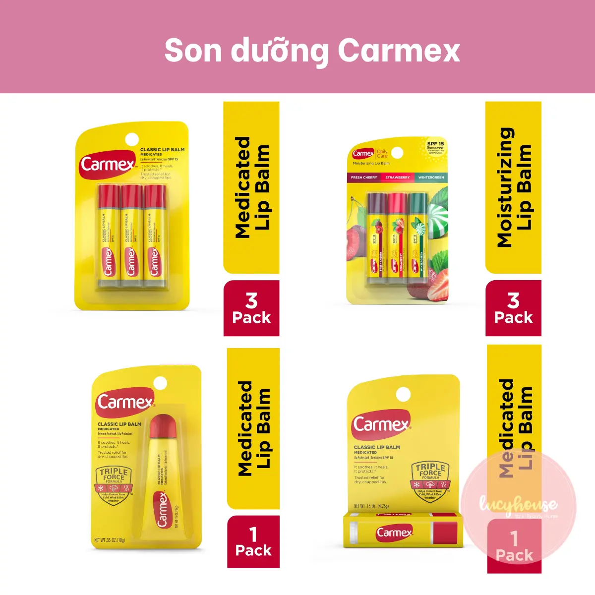 Son dưỡng Carmex Medicated