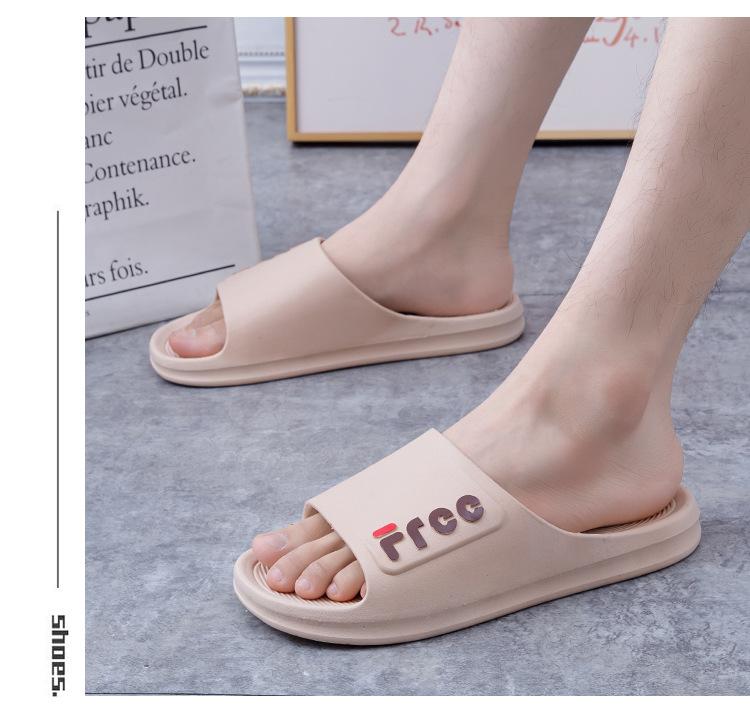 Product Introduction of 2025 New Home Casual and Comfortable Simple Daily Statement Slippers Four Seasons Universal Trendy Men and Women PVC Plastic Slippers 18