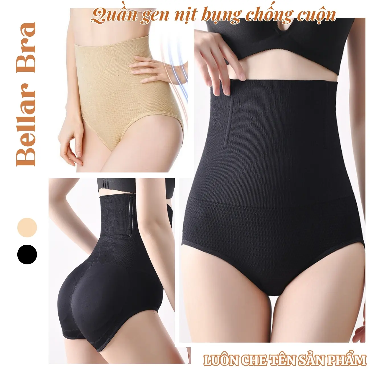 Quần Nịt Bụng BellarBra - Quần Gen Bụng Chống Cuộn Mặc Váy Body Cực Xinh Nữ N201