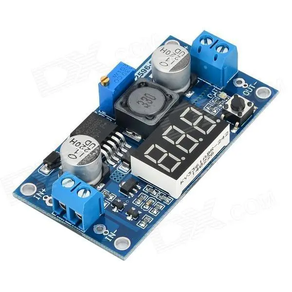 LM 2596 with VOLTMETER adjustable DC-DC step down module ultra compact