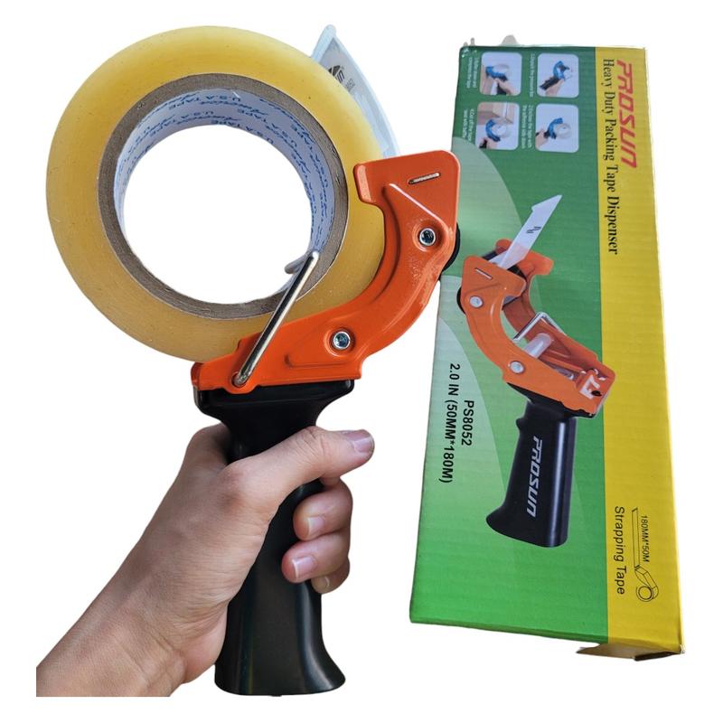  Dao Cắt Cầm Tay Băng Keo OPP thép nguyên khối màu cam giá rẻ lưỡi dao thay được dùng mấy năm không hư đóng hàng nhanh 