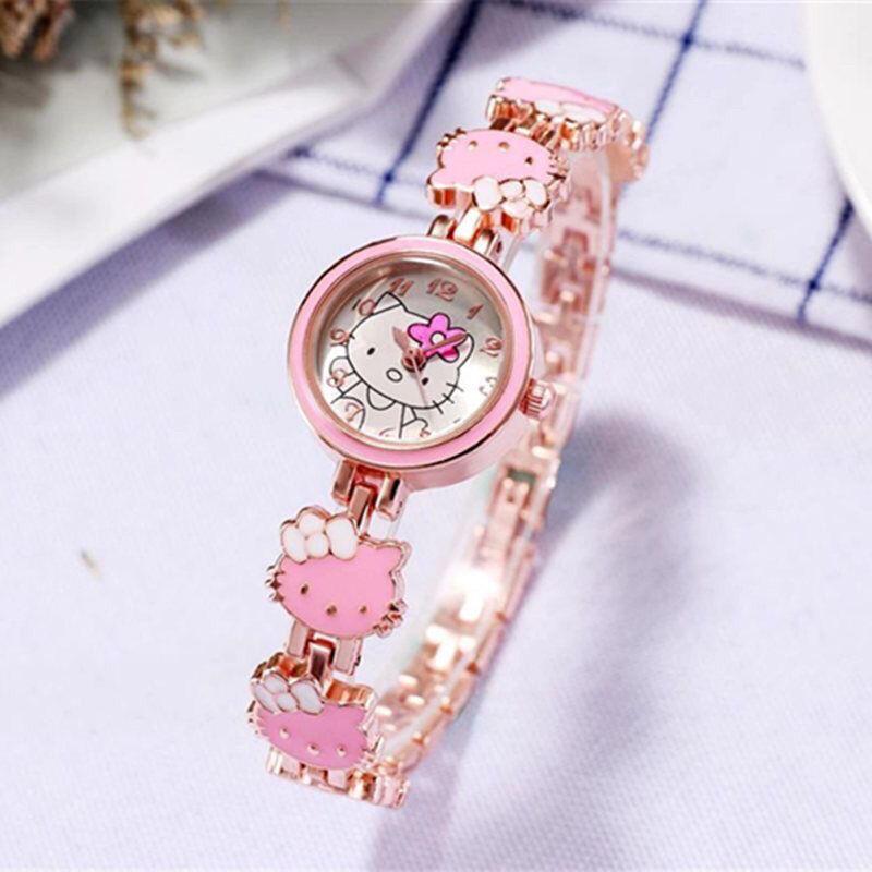 Product Introduction of นาฬิกาเด็ก นาฬิกาแมวคิตตี้ นาฬิกาอิเล็กทรอนิกส์ เหมาะสำหรับนักเรียนชั้นประถมศึกษาและมัธยมศึกษา ปรับขนาดได้ ไม่กันน้ำ 39