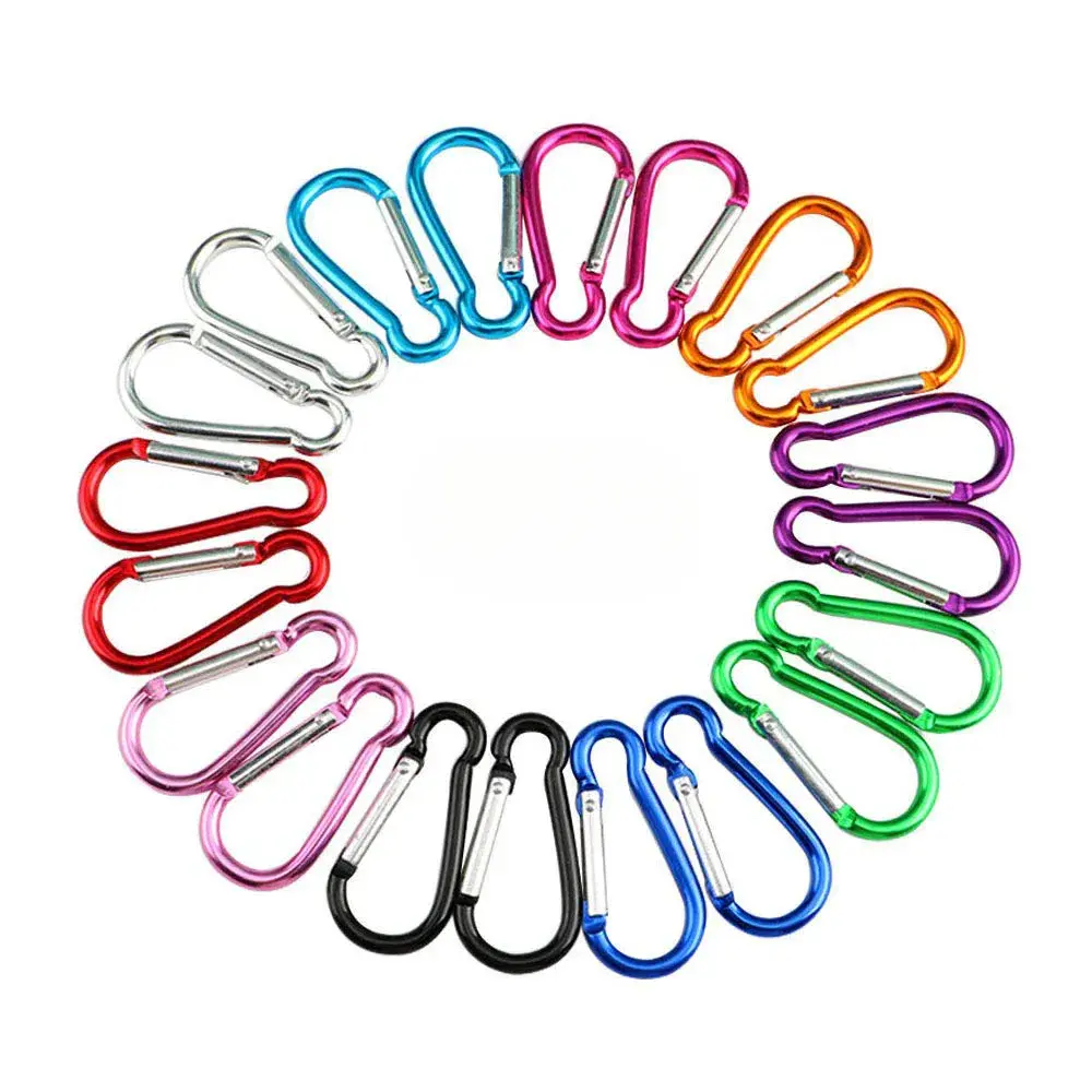 Carabiner for Keys Chain Mini Gourd-Shaped Aluminum Alloy Keychain Clip Hook Lock Travel Hiking Camping