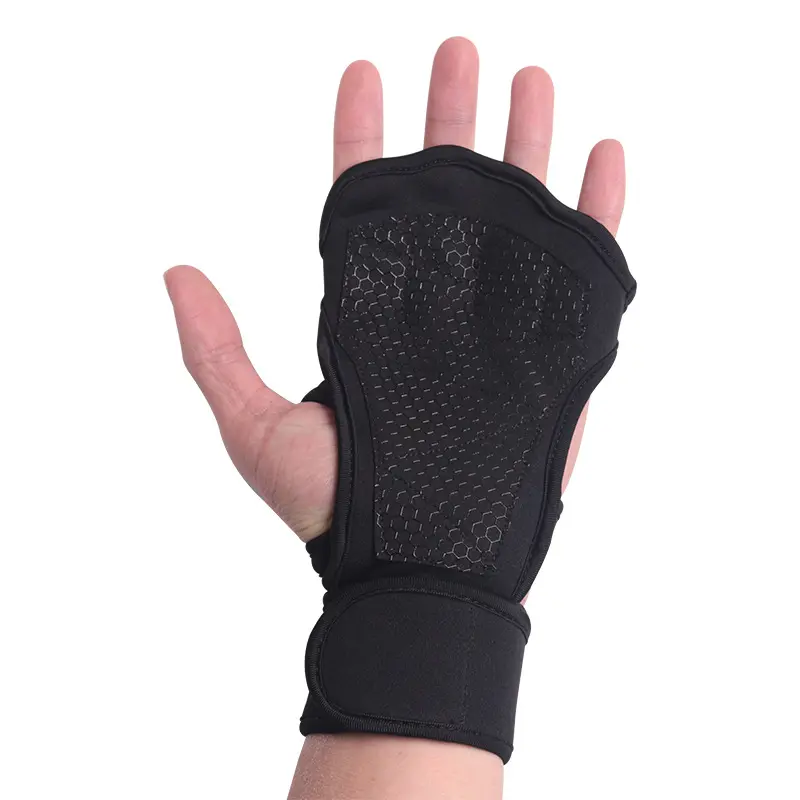 Găng tay tập gym kết hợp bảo vệ cổ tay chất liệu Silicon chính hãng siêu bền Nam Chống Trơn Bao Tay 4