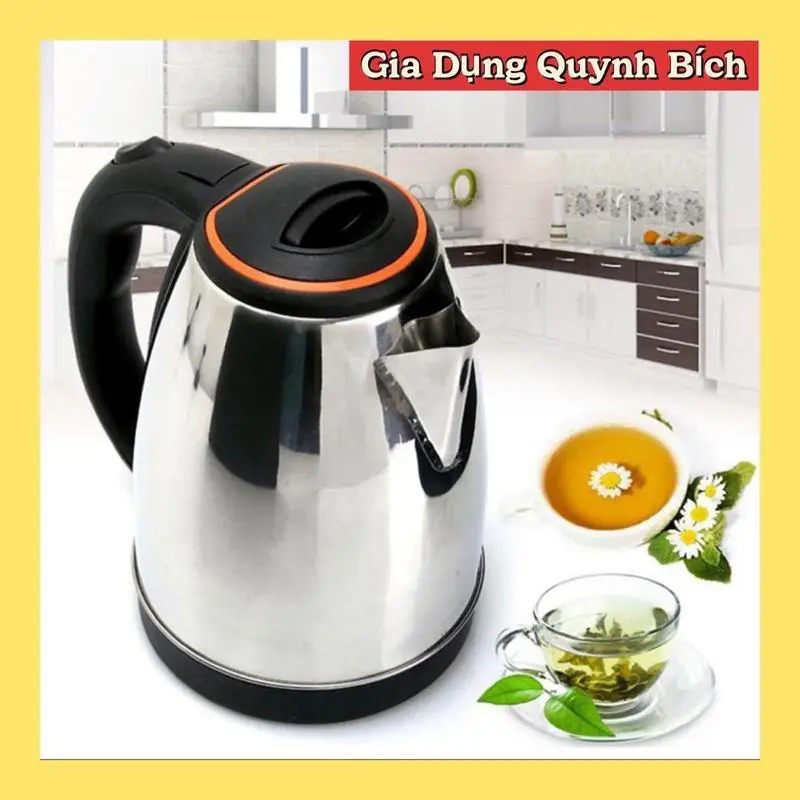 Ấm đun nước siêu tốc 1,8L, bình siêu tốc inox điện đun nước nóng, cắm nước sôi siêu nhanh, siêu tốc rẻ  Bình Đun Nước Ấm Siêu Tốc Đun Siêu Tốc
