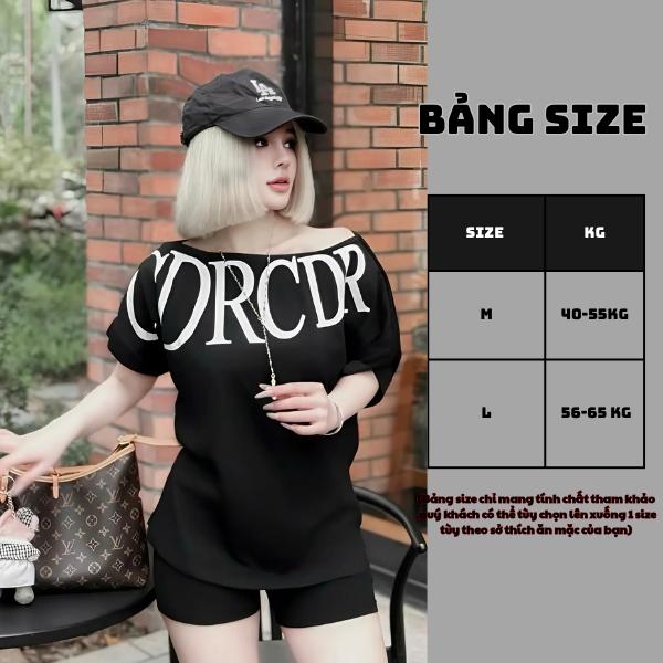 Set Bộ Áo Chữ Lệch Vai Mix Quần Đùi Chất Cotton Co Giãn 4 Chiều Dành Cho Nữ Mặc Hè Siêu Mát Mẻ ( set áo trễ vai) 7