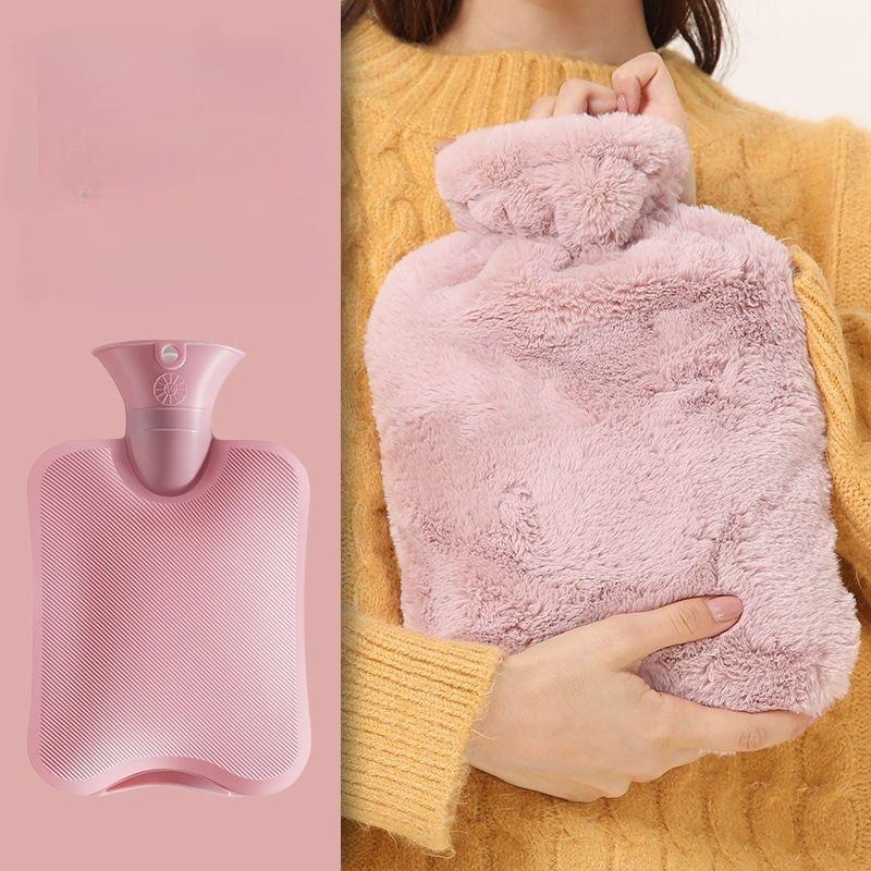 Product Introduction of Rabbit-like Plush Hot Water Bottle Lasting Warmth Large-capacity Pouring Water PVC Hand Warmers Warm Water Bags 손난로 Cup 0