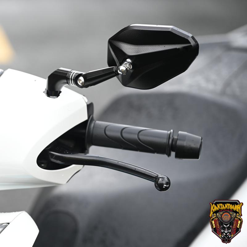 Gương Kính H2c v2 New 2025 Cao Cấp Full Nhôm Tặng Full Phụ Kiện Gắng Các Loại Xe Máy Xe Điện .