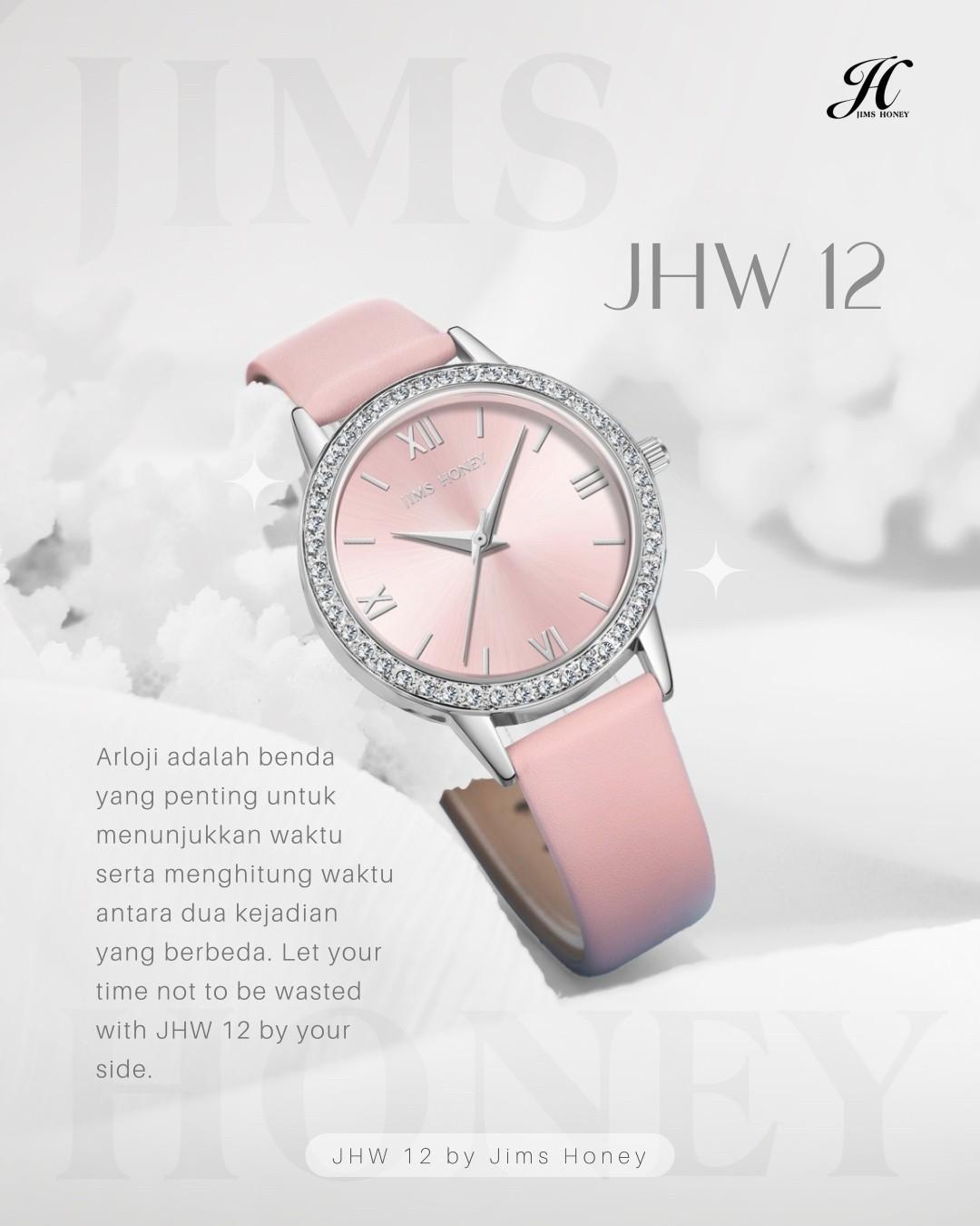 JIMS HONEY JAM TANGAN WANITA JHW 12 (FREE BOX + BATERAI)