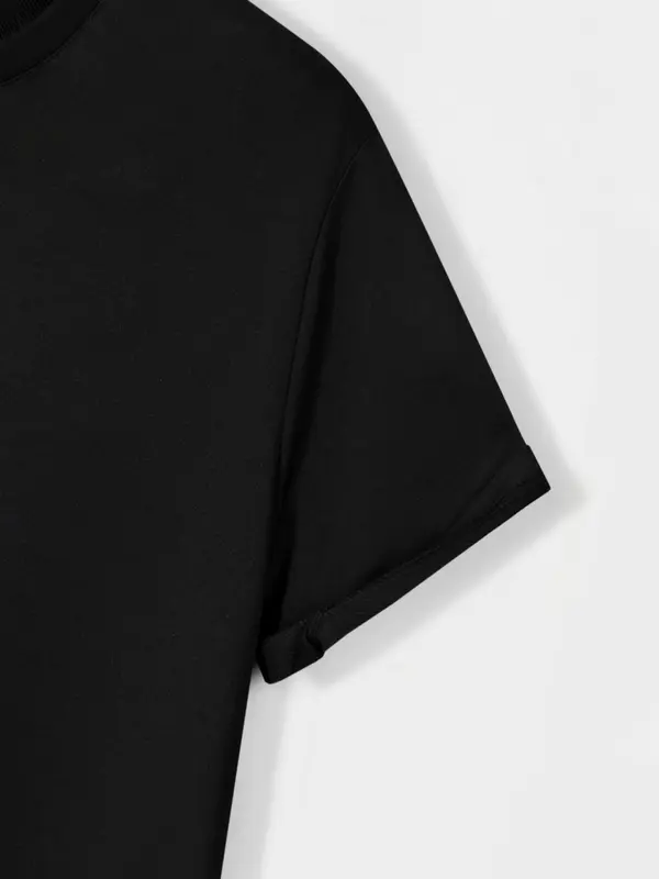 Men's Solid Color Round Neck Tee, Regular Fit Casual Rew Neck Short Sleeve T-shirt, Menswear, Summer Tees for Men, Summer Clothing 3