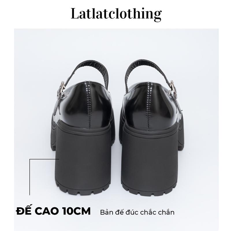 [ CÓ SIZE 34 - BẢN 10CM ] Giày cao gót Barbie Girl đế cao 10cm đế vuông cực kì cá tính dành cho nữ - BẢN ĐẾ 10CM_1201 Shoes Jean 4