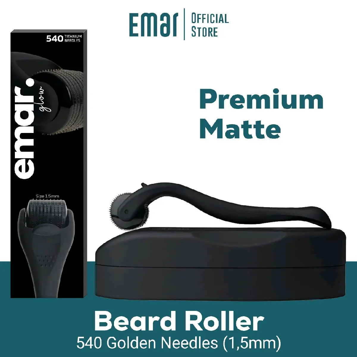 Premium Beard Roller / Derma Roller Golden Needles