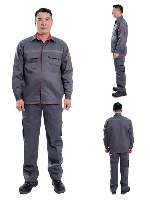 Bảo Hộ Lao Động M30 Vải KaKi 3/1 - Bảo Hộ Lao Động Quần Có Túi Hộp Nam ( Menswea) Nữ Áo Có Cổ