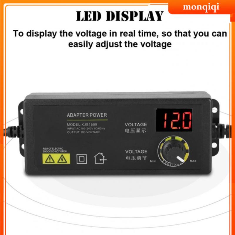  60W 5A 3-12V Nguồn Adapter điều chỉnh điện áp   tốc độ   nhiệt độ EU 100-240V chất lượng tốt Bộ nguồn điều chỉnh độ sáng thanh đèn LED nhiệt độ 