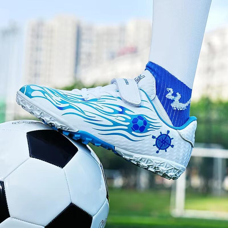 Product Introduction of Kids Boys Free Shipping Turf Training Soccer Shoes Outdoor Sports Futsal Hall Football Boot for Children 6