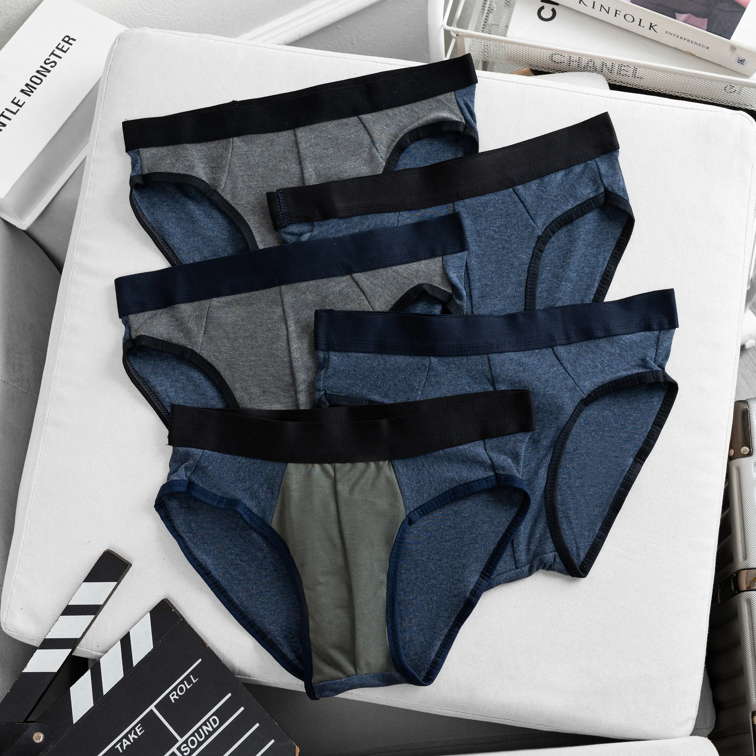 Combo 10 Quần Sịp Nam Tam Giác Co giãn 2 Chiều Boxer Quần Boxer Menswear Thun C1 quần  lót cái quần  sịp cao cấp