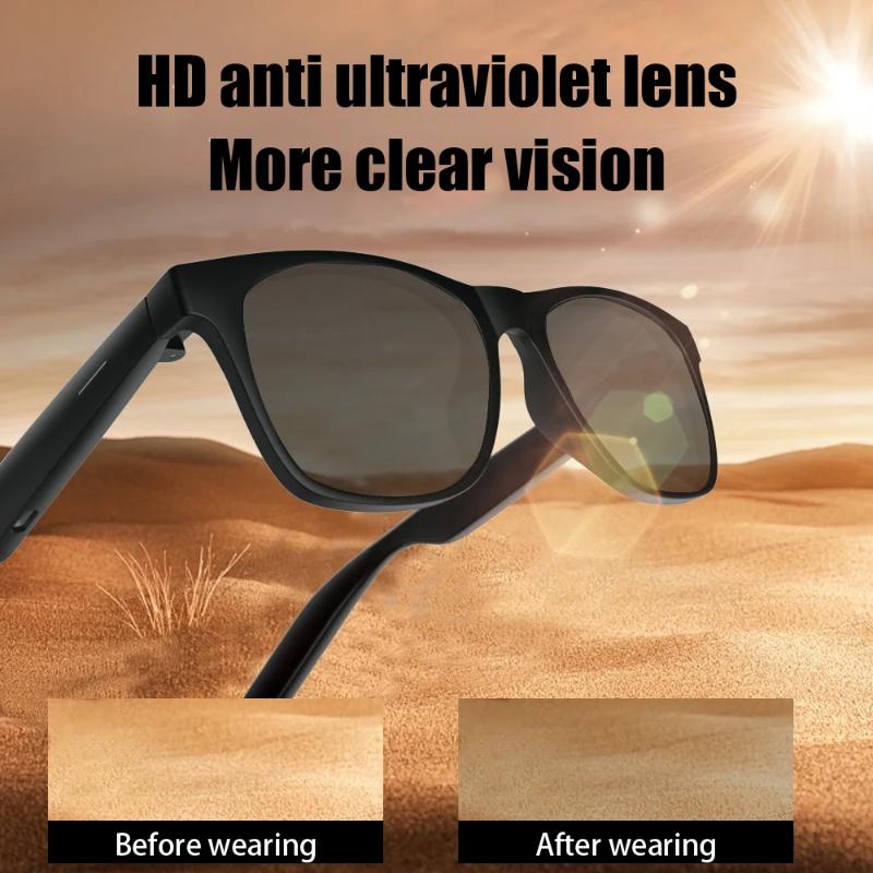 Smart Wireless Bluetooth Glasses Listen to Music Answer the Phone Men and Women Fashion Anti-blue Light Smart Glasse 2025 New - Image 2