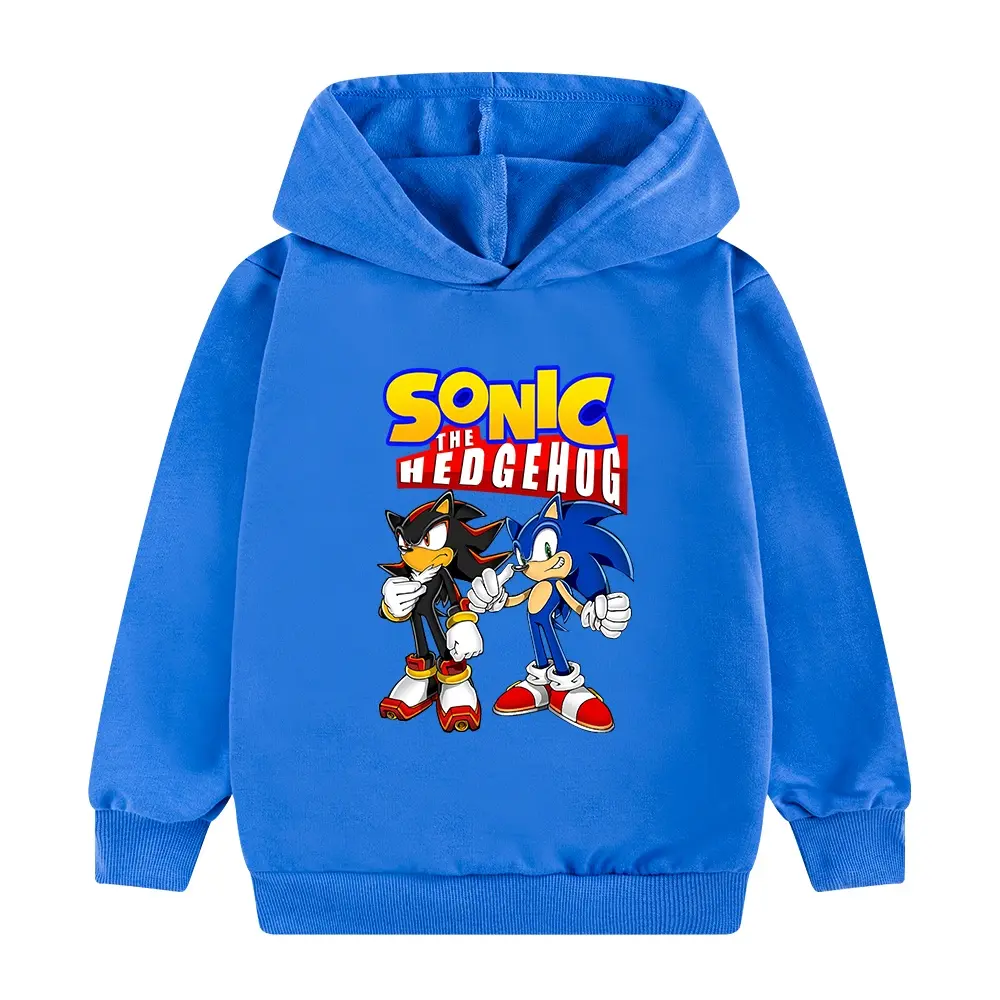 Áo Hoodie Hoạt Hình Sonic The Hedgehog, Dành Cho Trẻ Em Từ 3-15 Tuổi, Được Làm Bằng Bông, Mềm Mại, Dài Tay, Thích Hợp Cho Bé Gái, Áo Nỉ, Phong Cách Thường Ngày Thích Hợp Cho Bé Trai