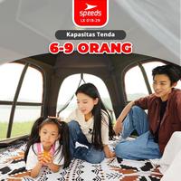 Gambar SPEEDS Tenda Camping Besar Otomatis Portabel Muat 6-9 Orang 2 Pintu Kemah Mendaki Outdoor Kanopi Waterproof 018-29 - 4 HJUABU dari SPEEDS HOME Kab. Tangerang 2 Tokopedia