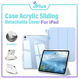 Detachable Sliding Case Compatible for iPad Air6/Air7 Gen11 Gen10th Air4/5 Pro 12.9 Pro 11" 2018-2025 Gen 7/8/9 10.2''' Mini6/Mini7 8.3'' Acrylic Case