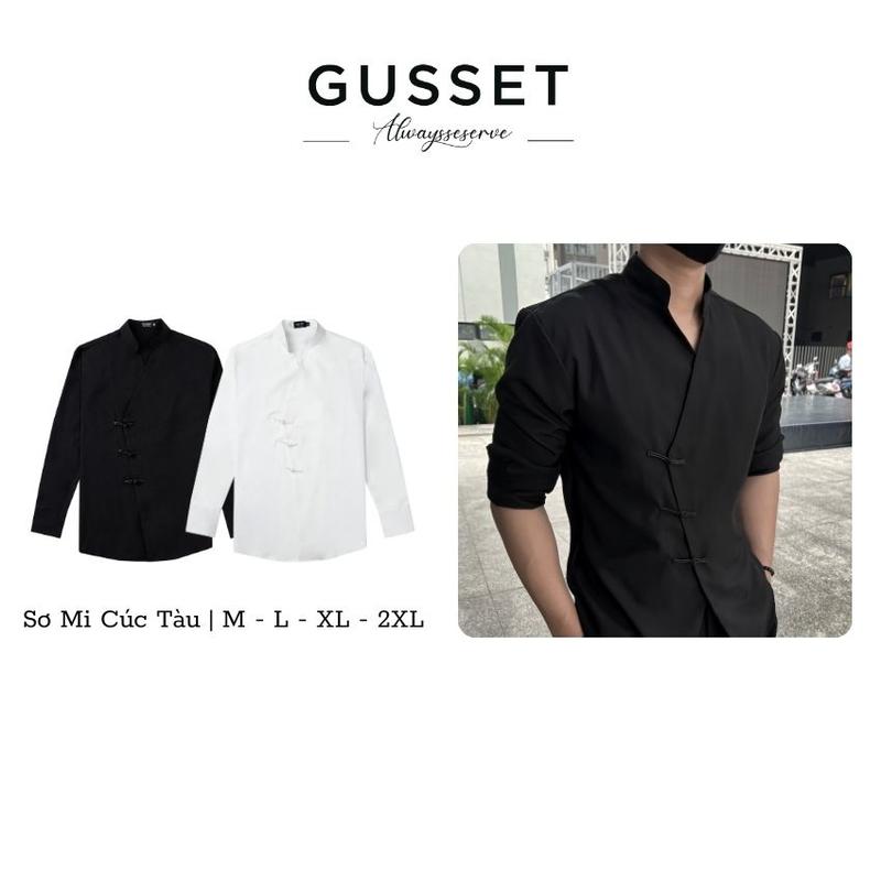 Áo Sơ Mi Nam Thiết Kế Đính Cúc Cá Tính Chất Liệu Vải Chéo Đứng Form Gusset - SMCT Menswear Shirt