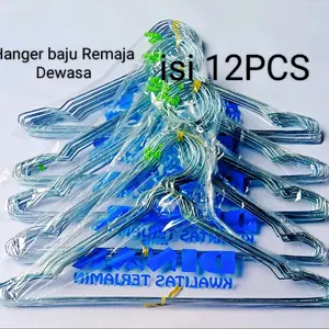 Hanger baju kawat dewasa Gantungan baju dewasa 12pcs