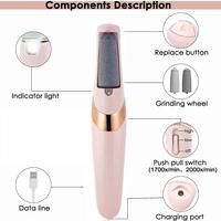 Gambar Penghalus Tumit Kaki Callus Remover Electric Portable Pedicure Tools dari Flashes.store Kota Administrasi Jakarta Utara 4 Tokopedia
