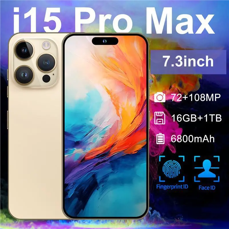 Điện Thoại Di Động Xuyên Biên Giới, Mới Năm 2025, I15, i16i PRO MAX, Hệ Điều Hành Android 8.1, Bán Chạy, Tất Cả Trong Một, Thông Minh Đảo