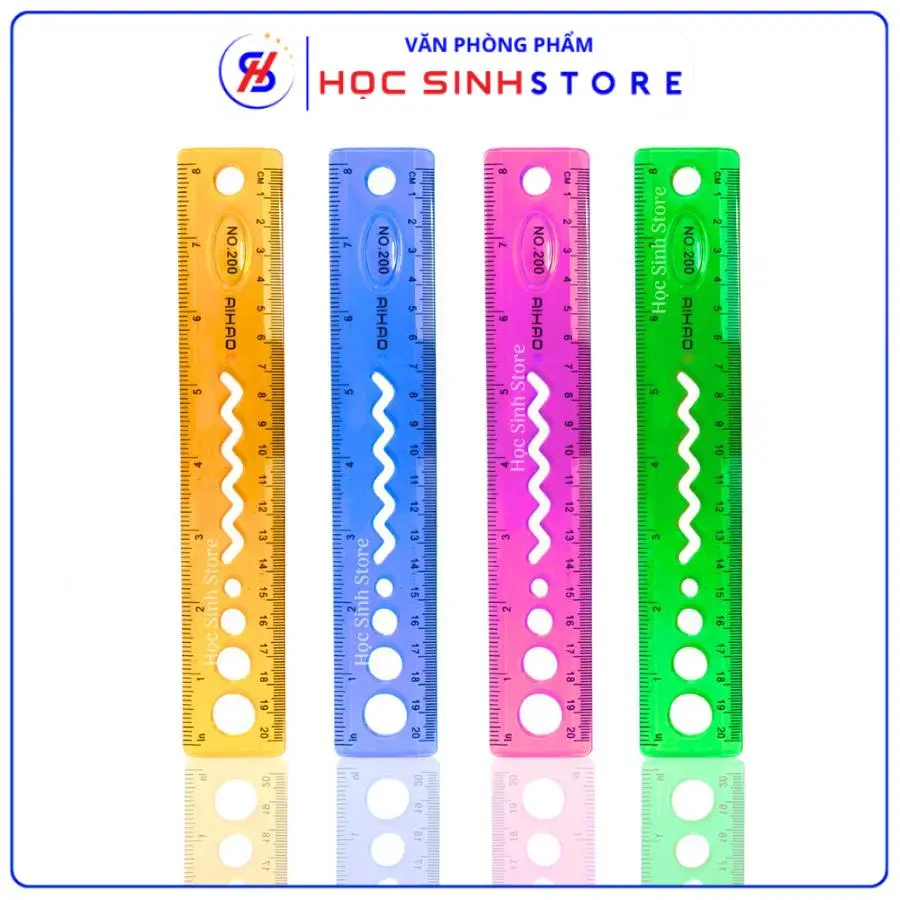 Thước Dẻo Màu 20cm Aihao No.200 ( Giao mẫu ngẫu nhiên )