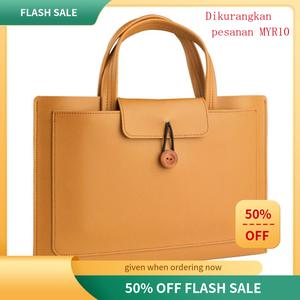 Beg Komputer Riba, Gaya Beg bimbit, Sesuai untuk Apple MacBook 14 inci dan Huawei 16 inci, Beg Tangan, Kapasiti Besar Laptop Bags fjall raven bagkukuh simple  bag  loft begkerja beg  kuning  cat  kalis