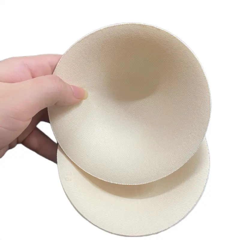 Mút đệm hình tròn hỗ trợ định hình nâng ngực tốt , có vải 2 mặt chống gẫy , gập mút ( 1 cặp 2 miếng ) 0