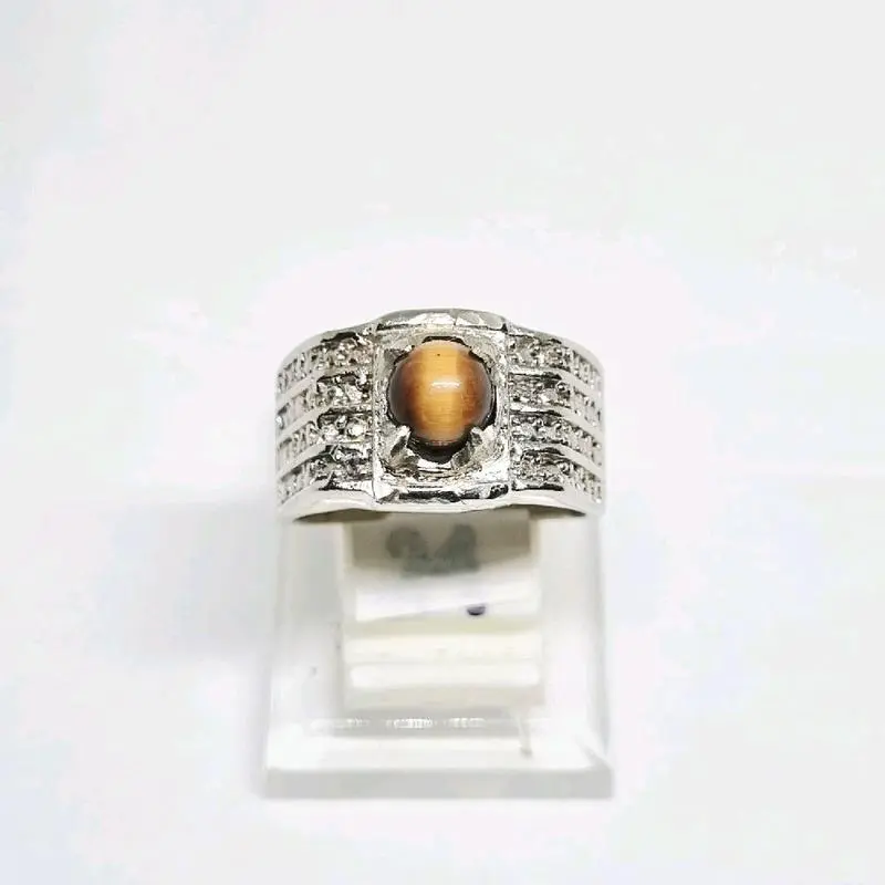 cincin pria tiger eye / biduri sepah Rindu Akik /B6