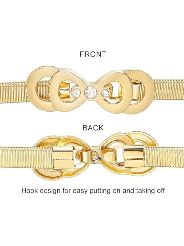 Women's Fashionable Bow Decor Belt, Casual Waistband for Jeans, Fashion Belt for Party, Daily Clothing Decor, Trendy All-match & Exquisite Belt for Birthday Gift 4