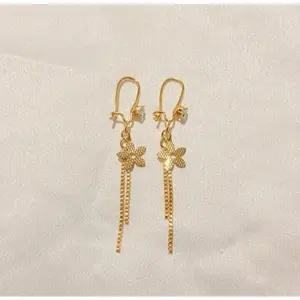 anting Jurai titanium motif bintang mata satu Titanium 24k anti karat