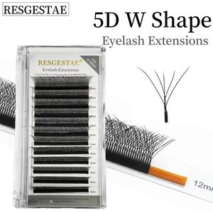 ขนตาปลอม 5D 0.07mm Clover 4 / 5D ขนตาสำเร็จรูป, ขนตาหนาธรรมชาติช่อต่อขนตา เครื่องสำอาง