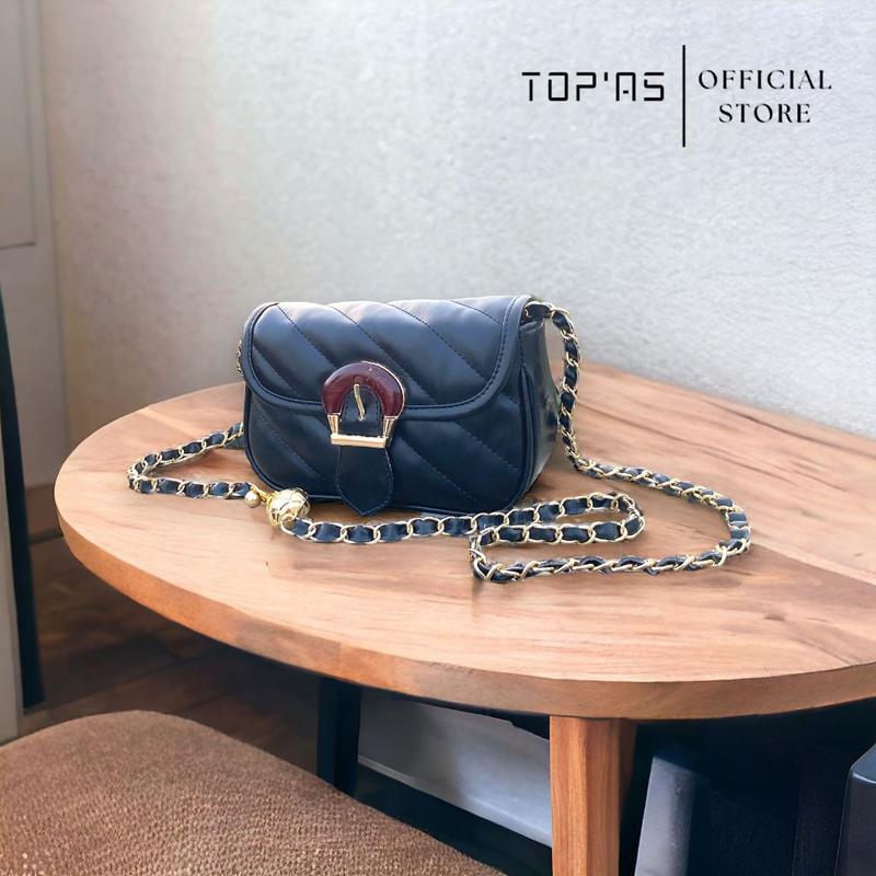 Tas Mini Sling Bag Premium Tas Rantai Anyam Wanita Terbaru - Slavina Mini Bag Kulit Slingbag Selempang 6