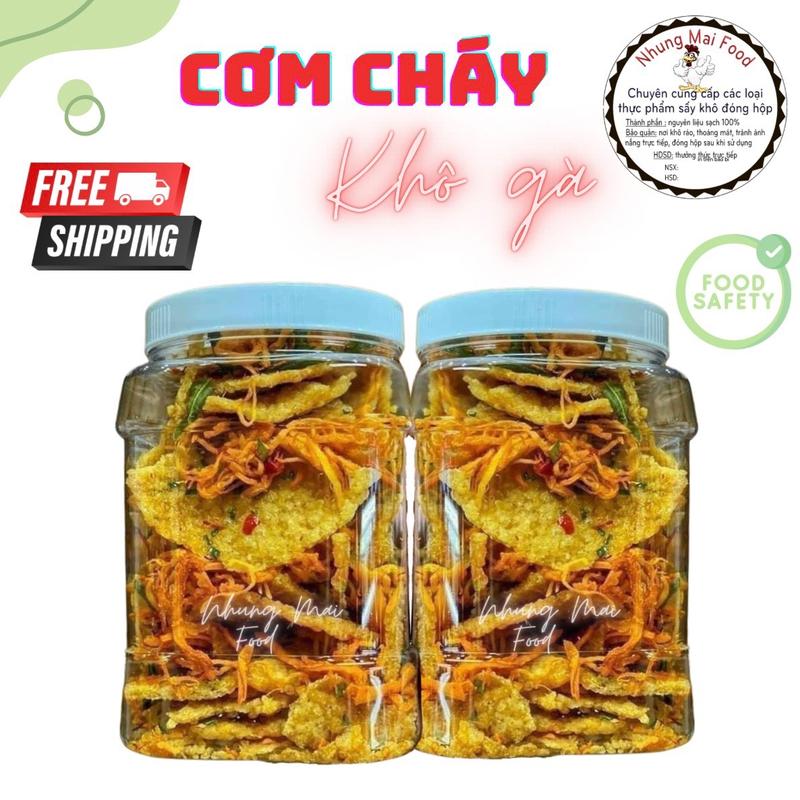  Cơm Cháy Khô Gà Loại 1 Siêu Ngon Snack Ăn Vặt Cay Food 