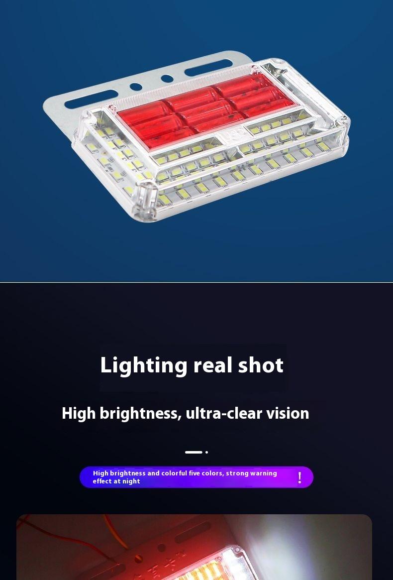 Product Introduction of New super bright 24v truck side light waterproof led trailer strong ground light multi-functional width lamp turn light 2