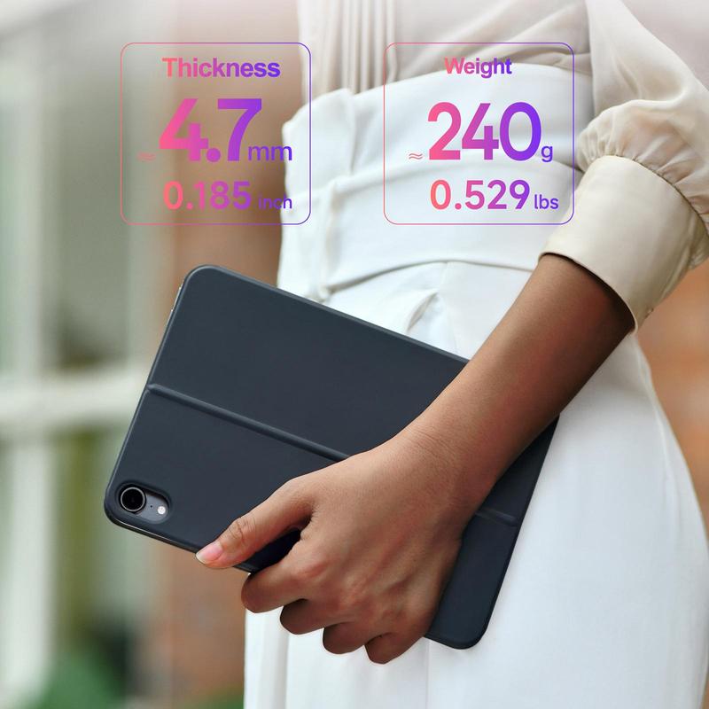 Product Introduction of Tablet Keyboard Protective Case, Rechargeable Wireless Keyboard, Tablet Accessories for iPad Mini 6 & iPad Mini A17 Pro 8