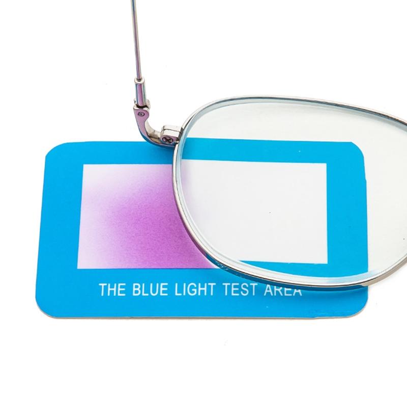 100 Pieces/Set Paper Anti-Blue Light Glasses Lens Test Card Polarized ...