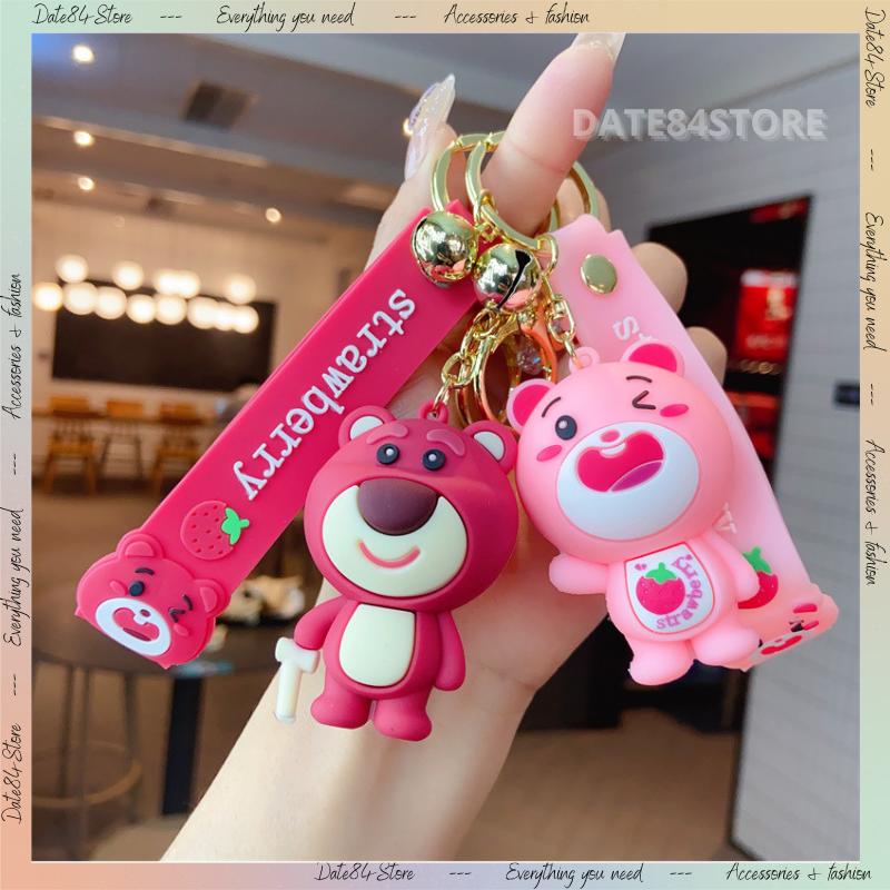 Product Introduction of Móc khóa gấu dâu cute Date84store 5
