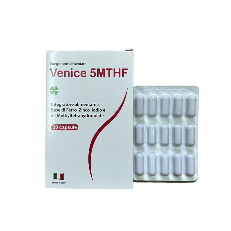 Venice 5MTHF Bổ Sung 5MTHF, Sắt, Kẽm, Iot Cho Phụ Nữ - Hộp 30 Viên 0
