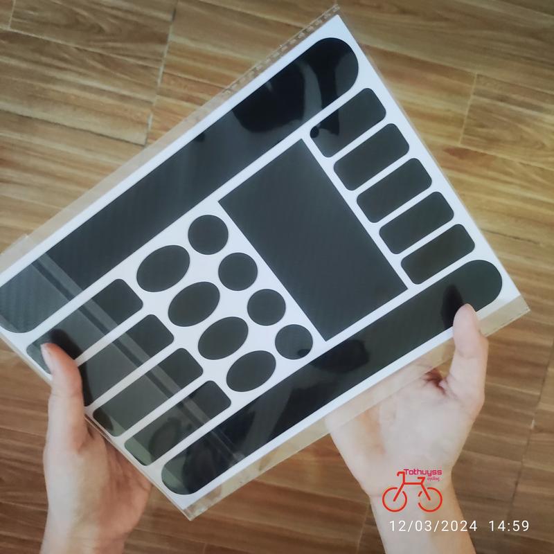 Đề Can vân Carbon Dán Khung Xe Đạp - Miếng Dán Bảo Vệ Xe Đạp - Dán Bảo Vệ Khung Xe Đạp Chống Xước Gắn Xe Đạp Sports Đạp Xe Đạp Fixed Gear
